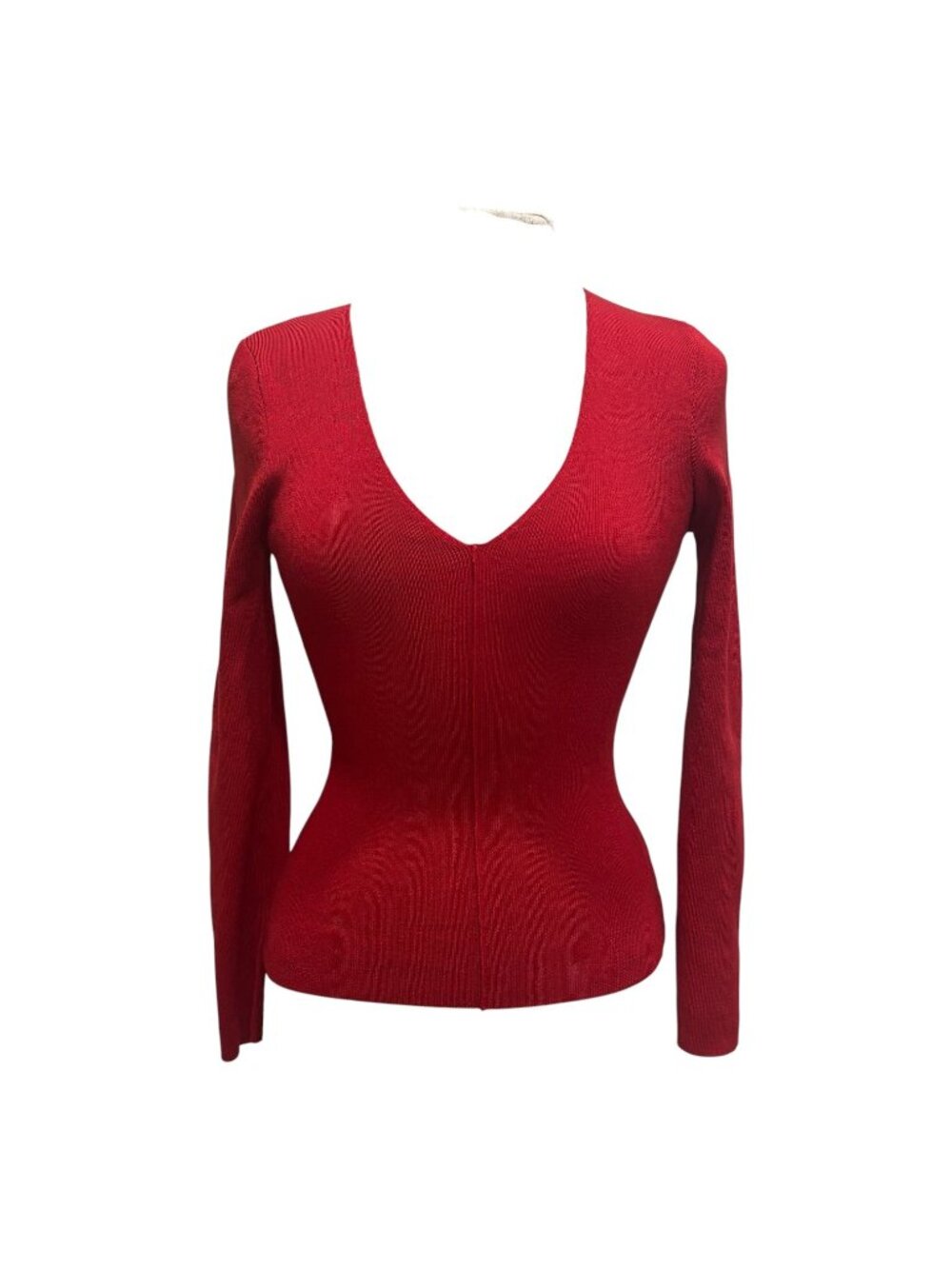 Serafina Australia Red Knit 2 Piece Skirt Set Size 10 Pleated Midi Sweater - Picture 7 of 12